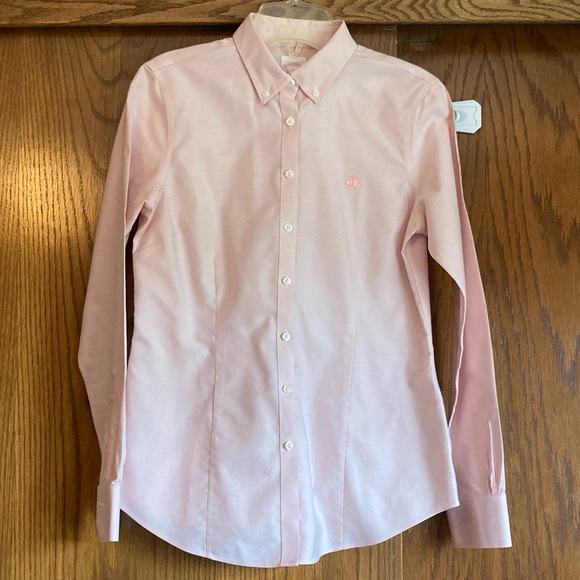 Tailored Fit, Non-Iron, Classic Oxford Button Down, Light Pink, size 4 - Picture 2 of 5